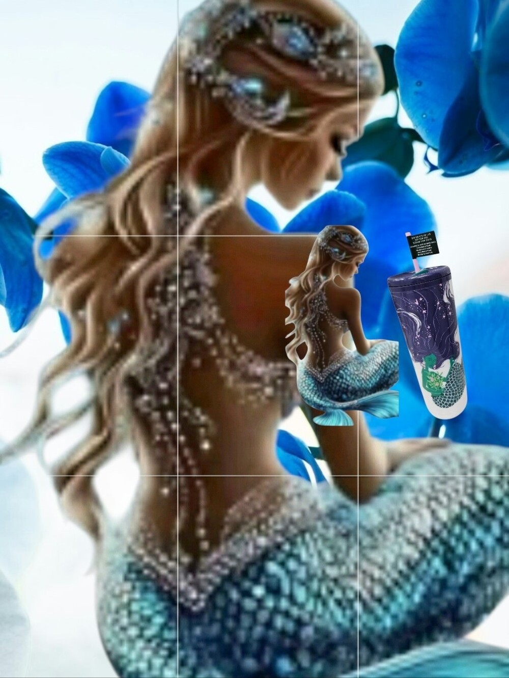 Nwt Starbucks 2025 Siren Mermaid Pearlescent Venti Tumbler 24 Fl. oz